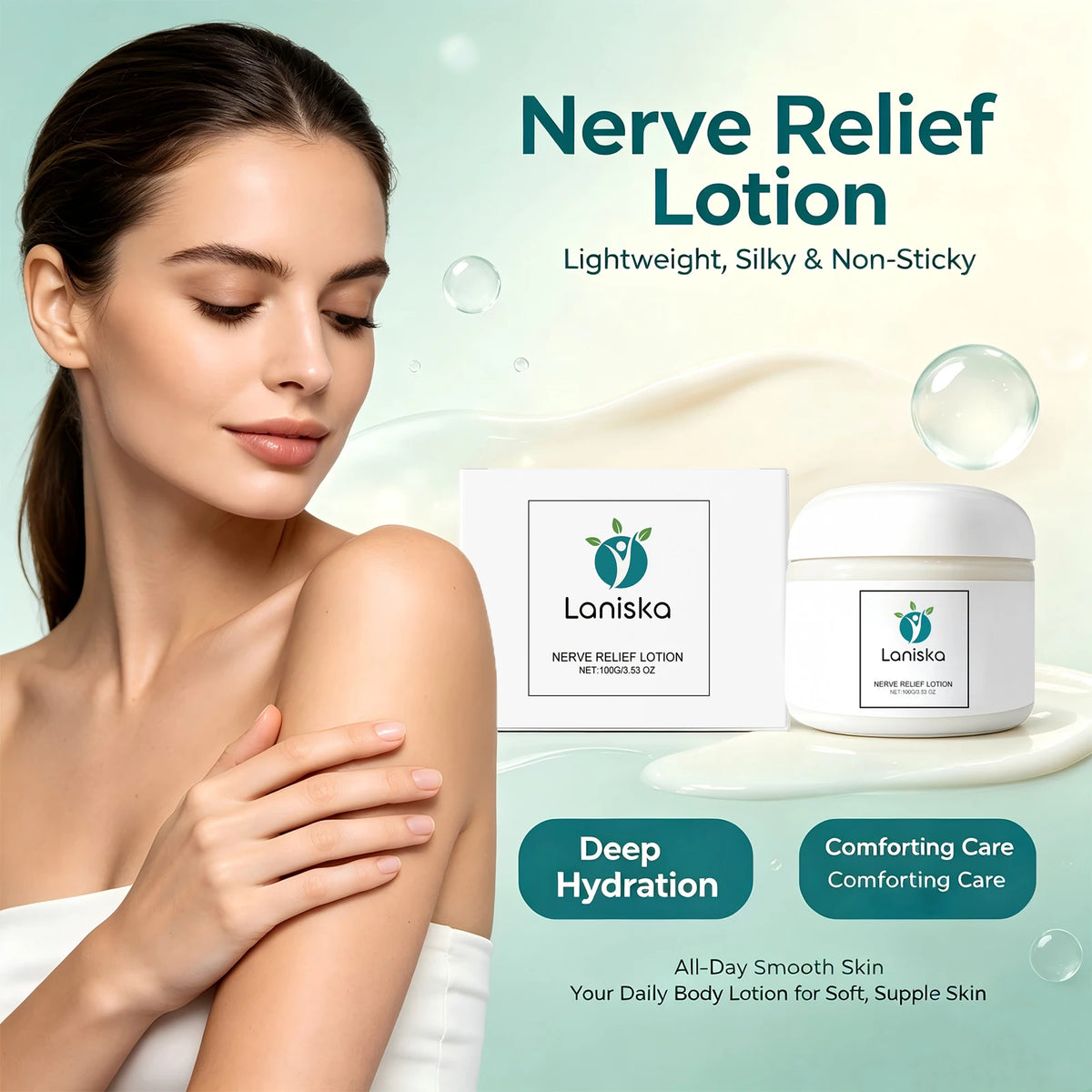 Soothing Nerve Relief Body Lotion for Tired Skin