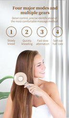 Electric Scalp Massage Comb with Red Light and Serum Applicator