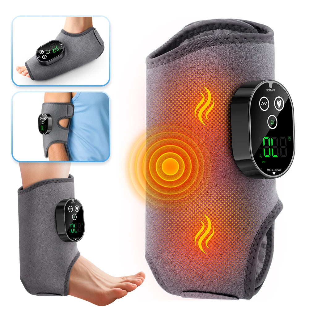 Heated Vibration Ankle and Calf Massage Wrap