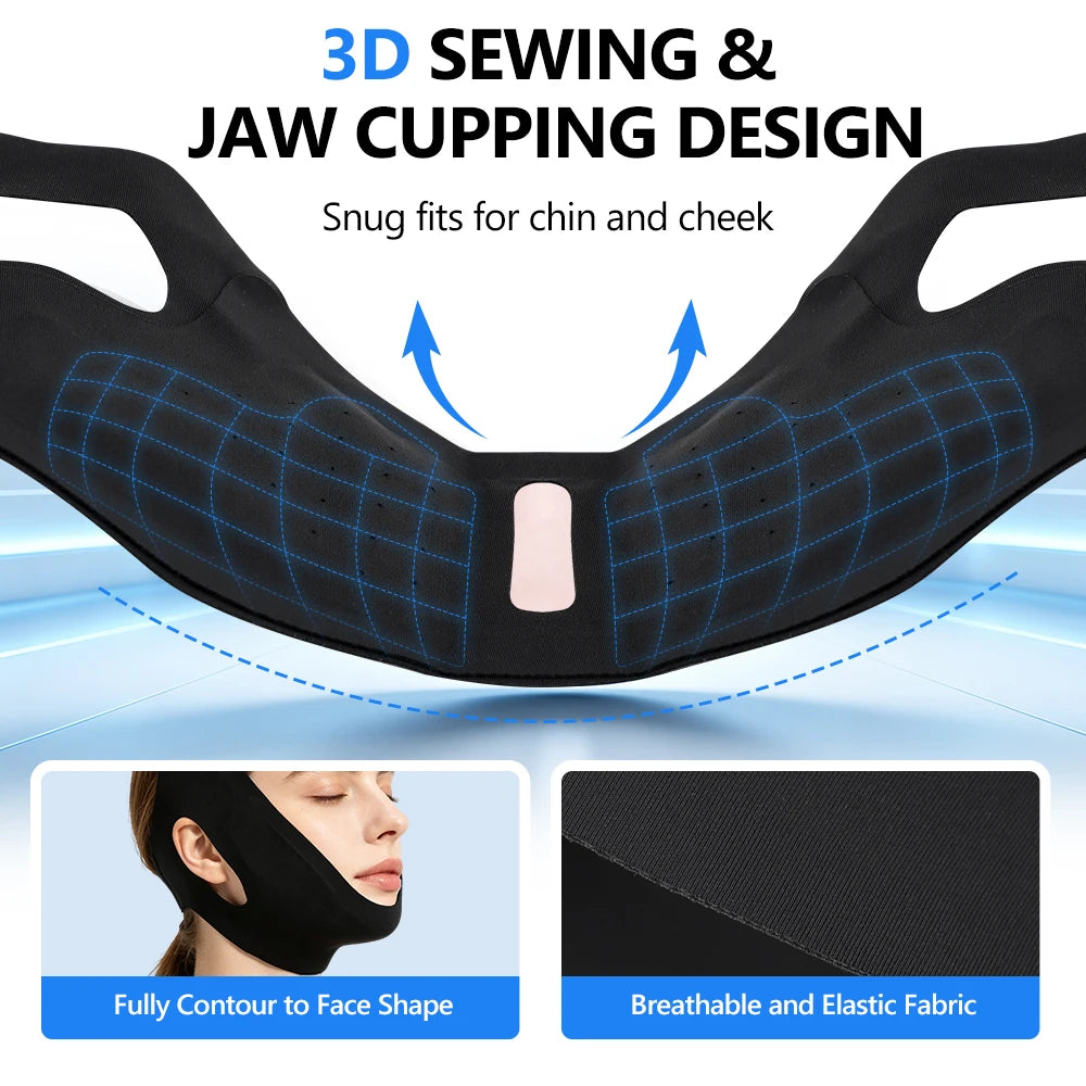 Hot and Cold Facial Compression Wrap for Chin and Face