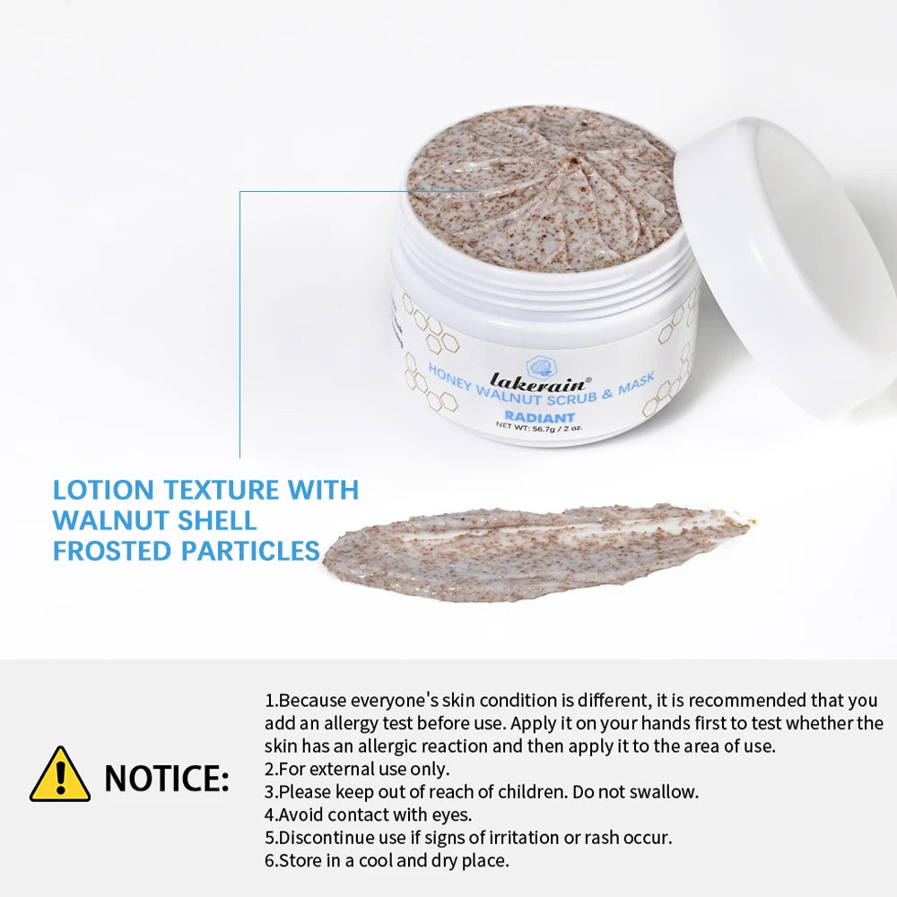 Honey Walnut Exfoliating Facial Scrub and Moisturizing Mask - 6