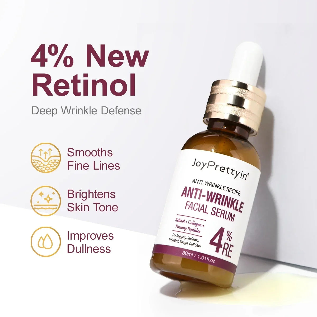 Anti-Wrinkle Retinol Facial Serum for Smooth & Firm Skin