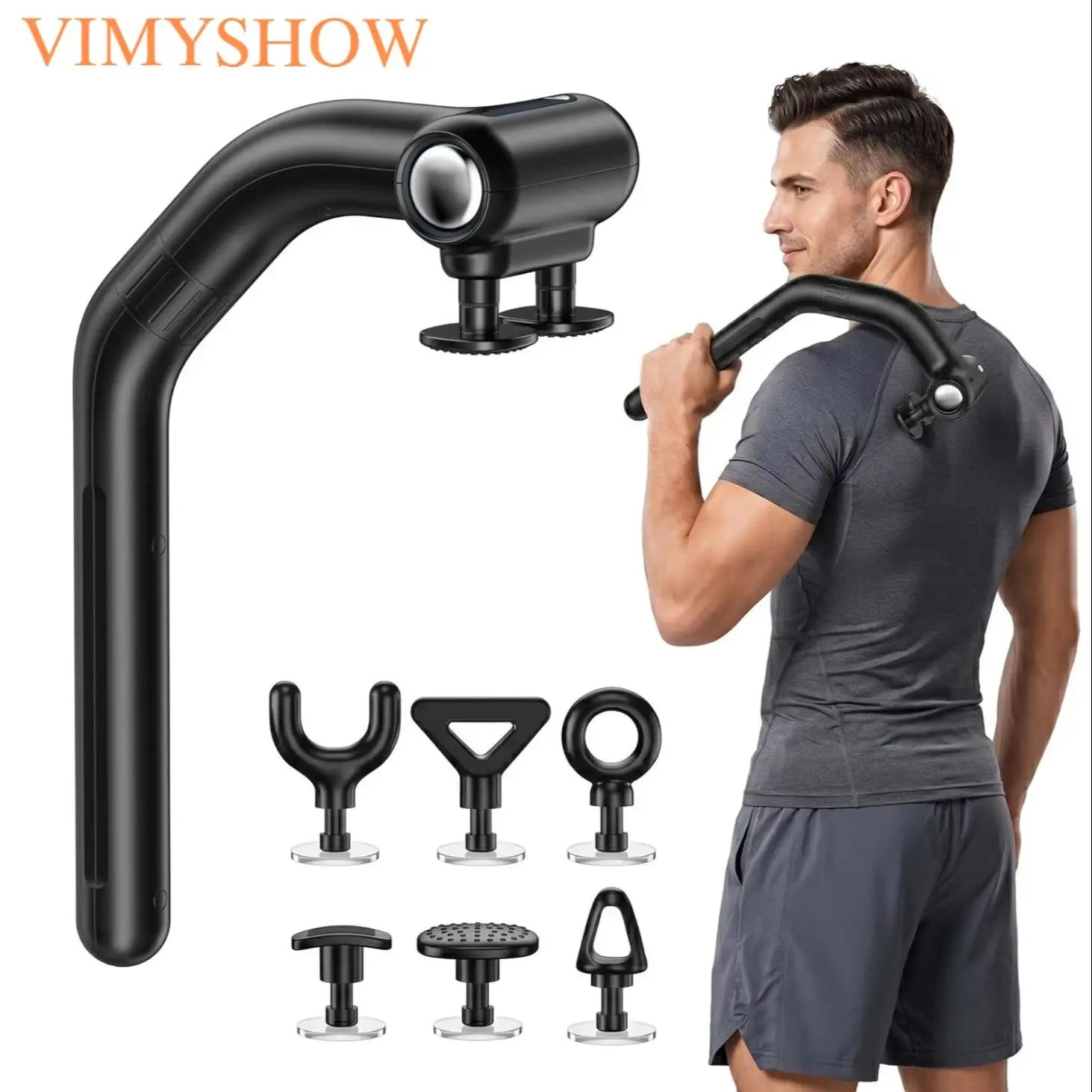 Dual-Head Percussion Massage Gun for Full Body Muscle Relief - 1