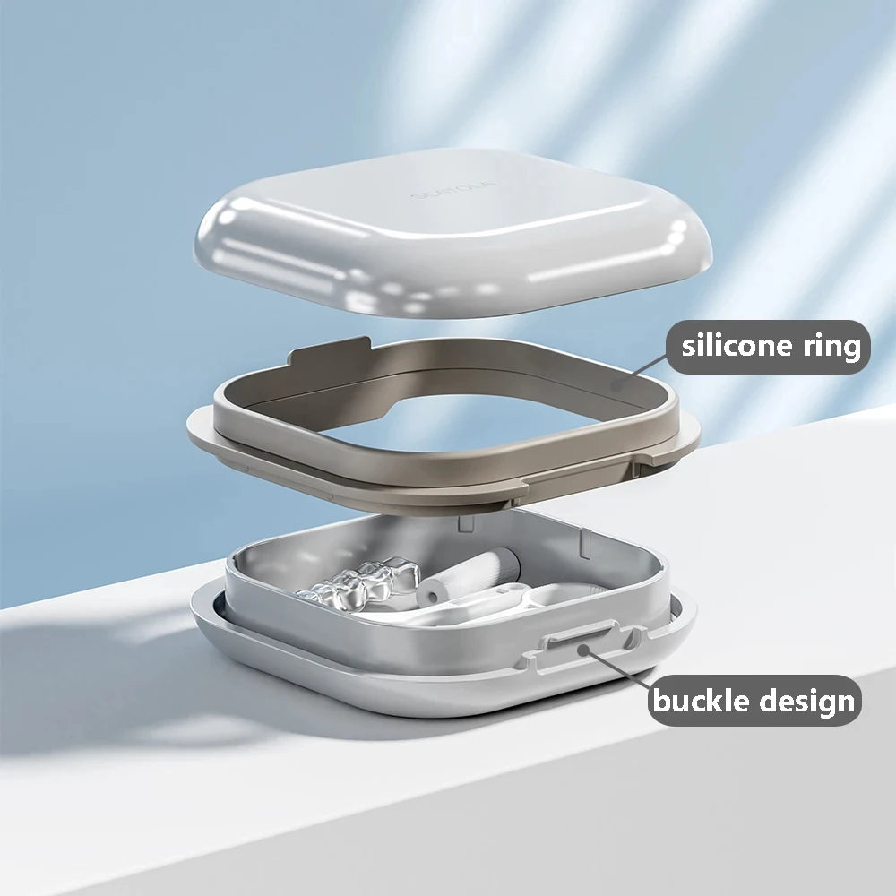 Portable Orthodontic Retainer and Mouth Guard Storage Case