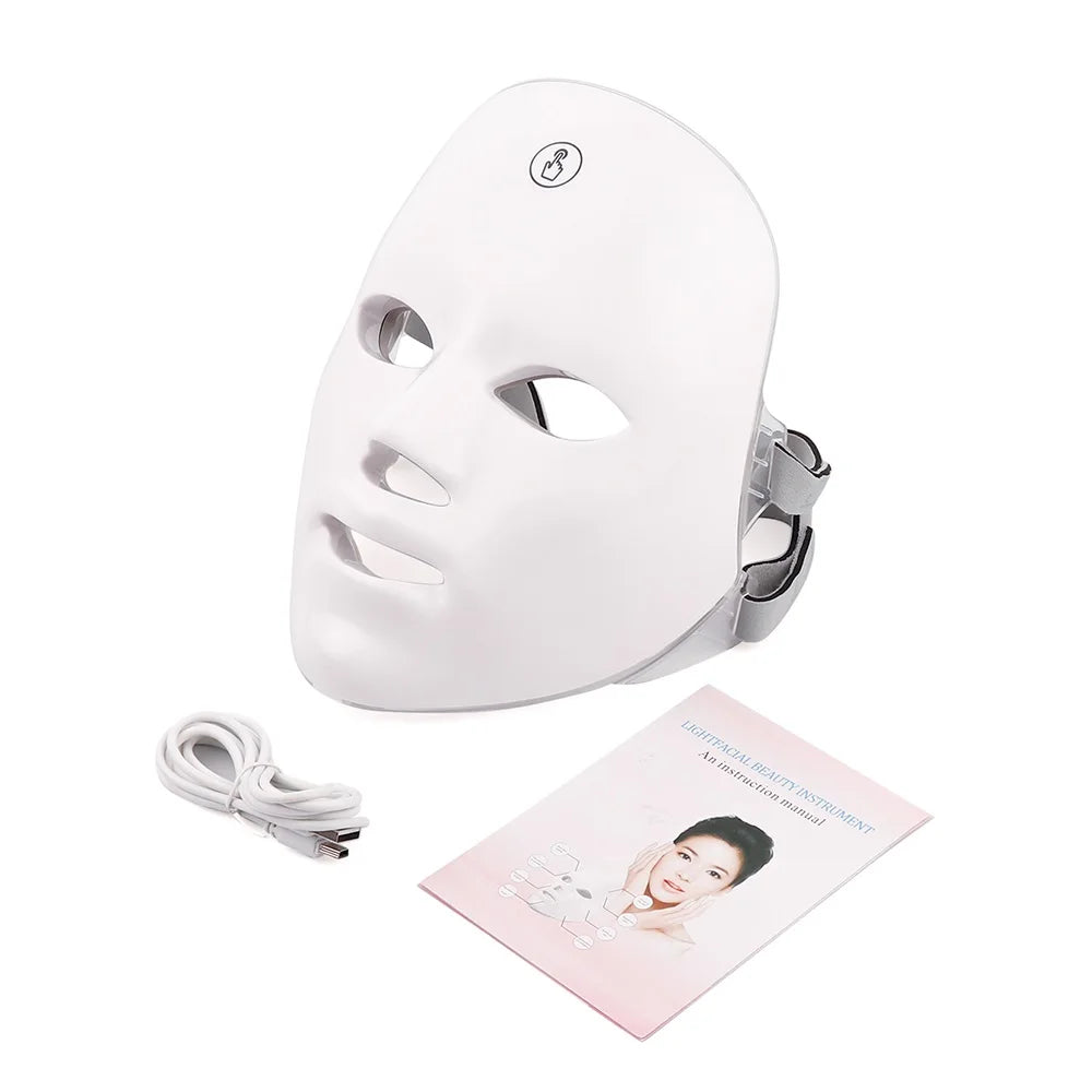 7-Color LED Light Therapy Facial Mask for Skin Rejuvenation