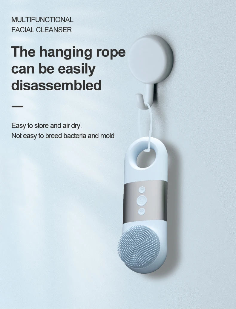 Hot and Cold Facial Cleansing Brush with Sonic Massage