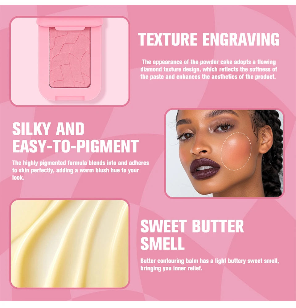 Waterproof Butter Bronzer Face Contour Powder