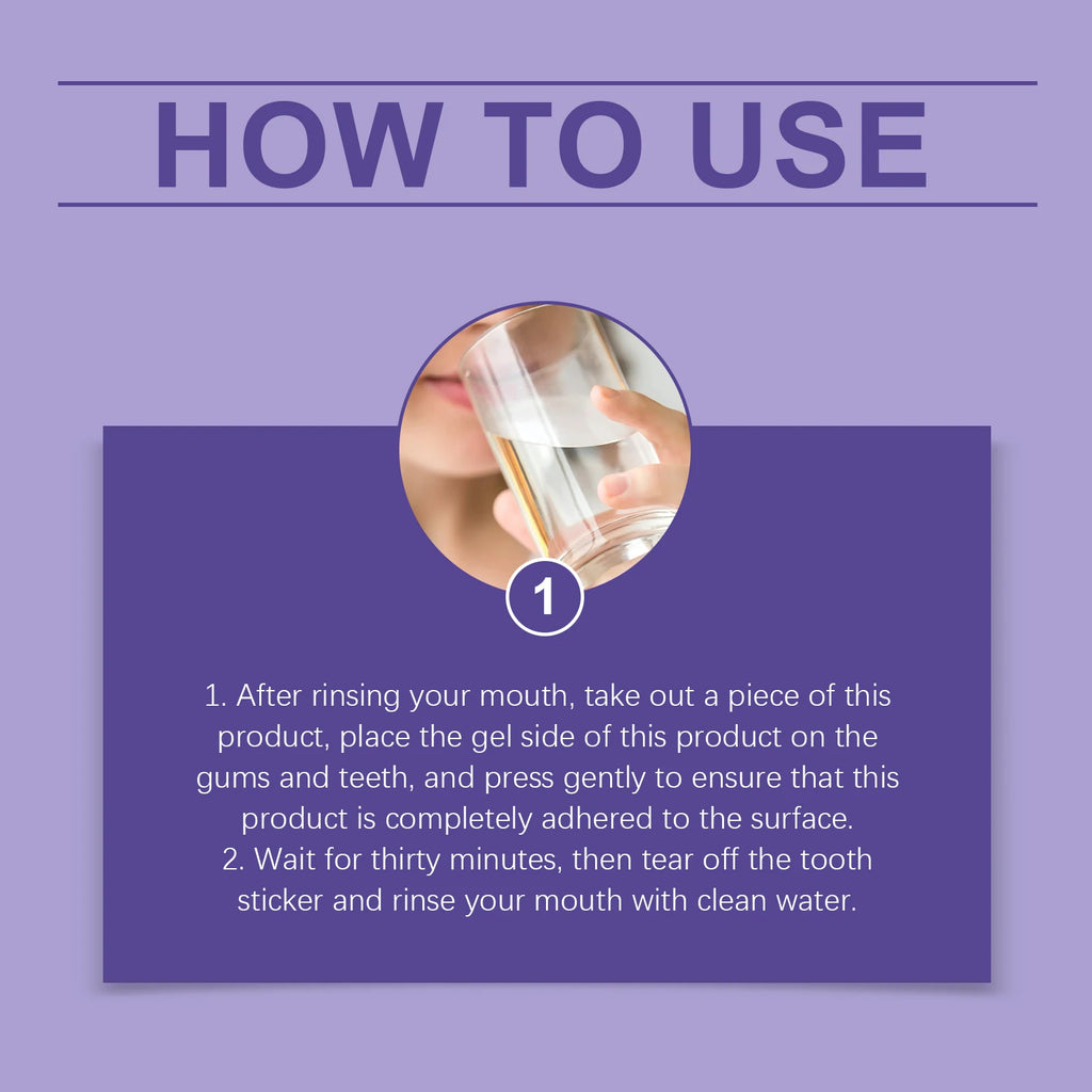 Peroxide-Free Teeth Whitening Strips for Sensitive Teeth