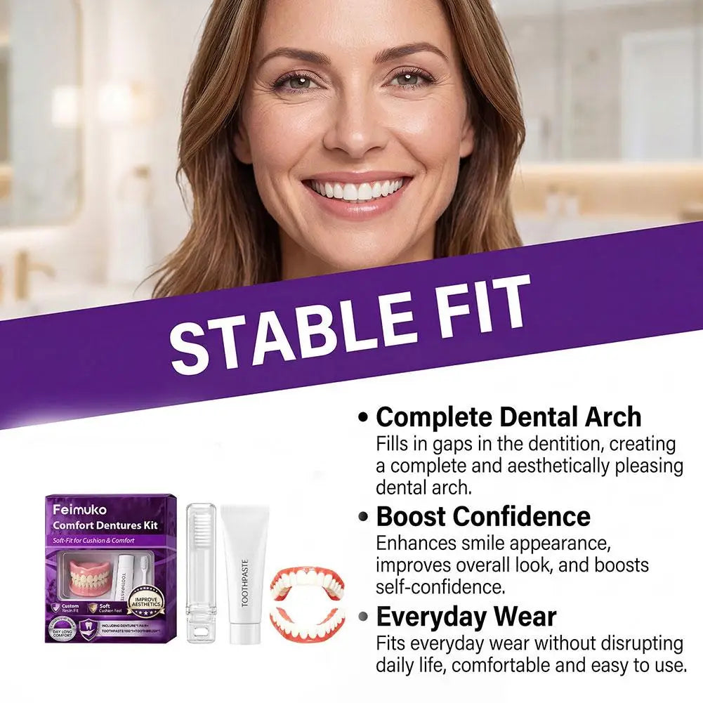 Custom Moldable Silicone Dentures for Comfortable Daily Wear