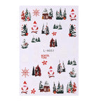 3D Christmas Cartoon Nail Art Sticker Decals