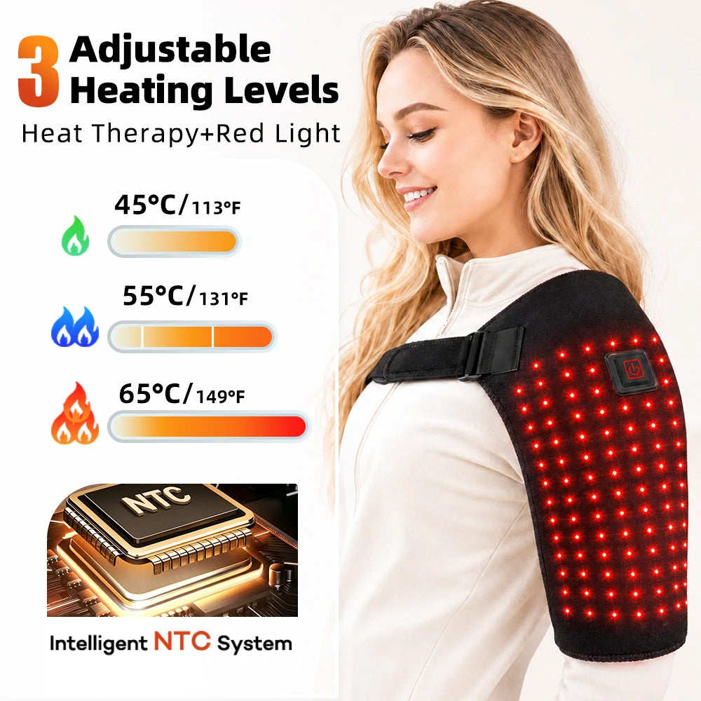 Red Light Therapy Heated Shoulder Support Brace - 3