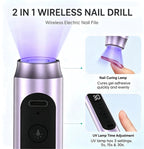 Professional Cordless Electric Nail Drill and UV Lamp Kit