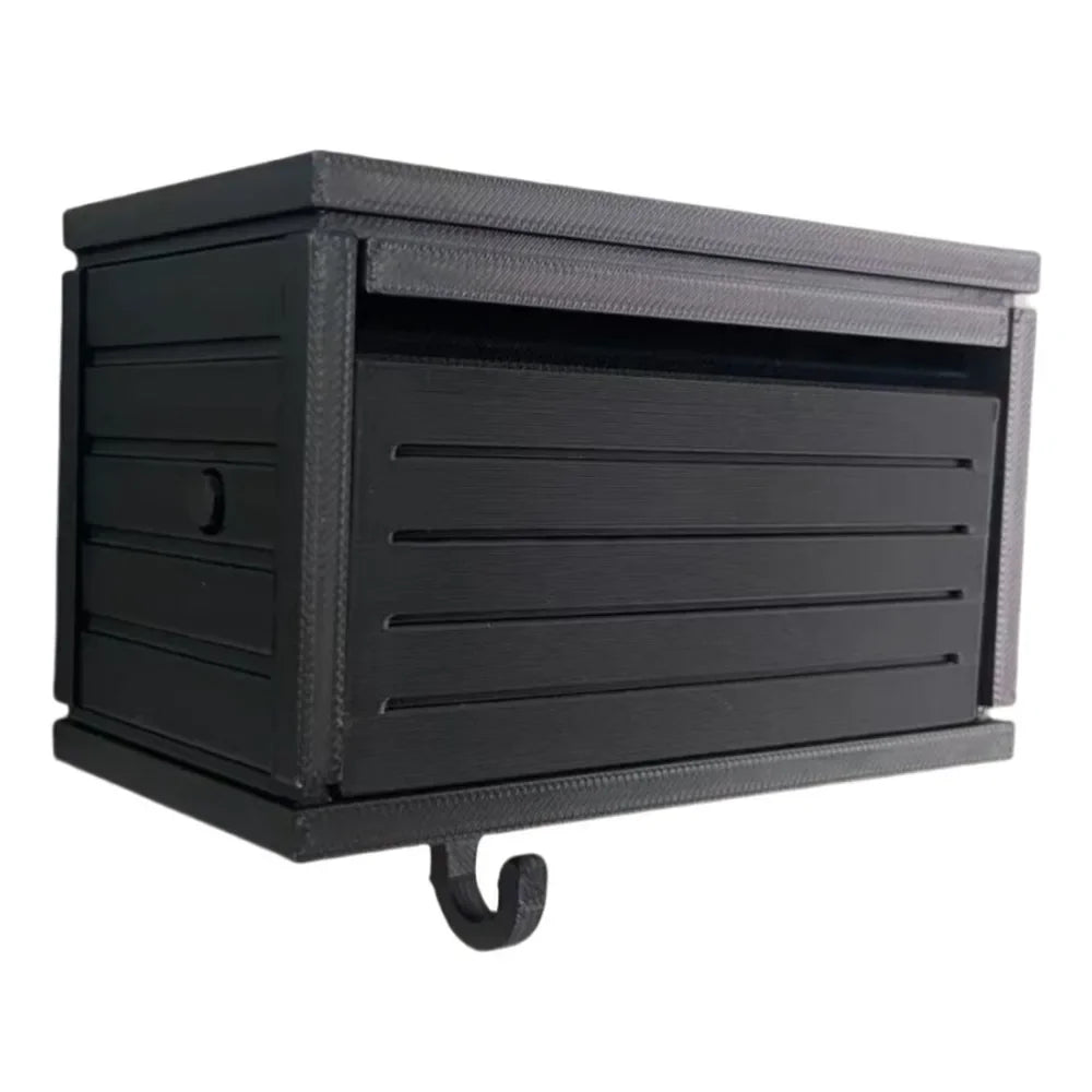 Wall-Mounted Garage Door Key Holder and Display Shelf