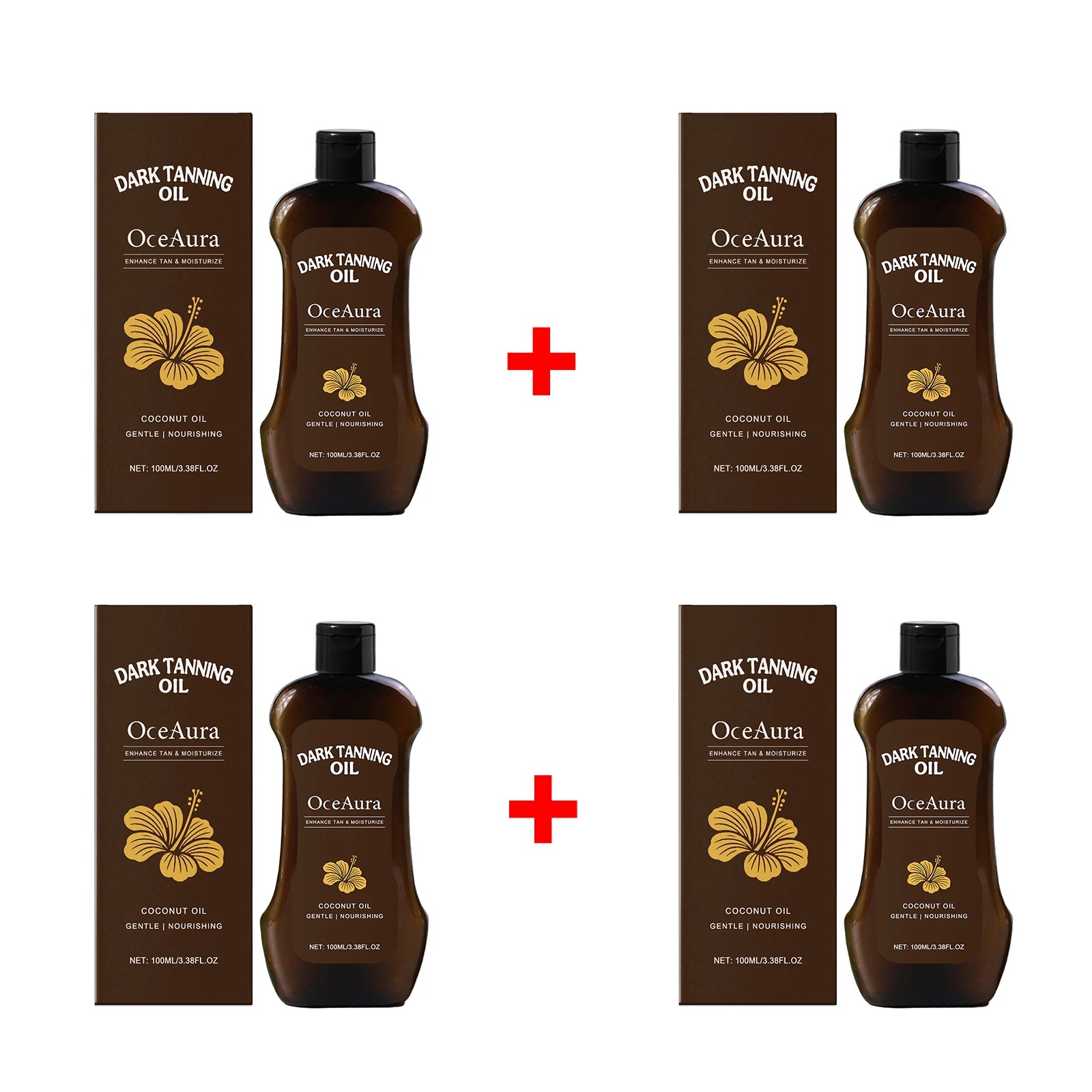 Coconut Oil Dark Tanning Body Oil for Deep Bronze Glow - 13