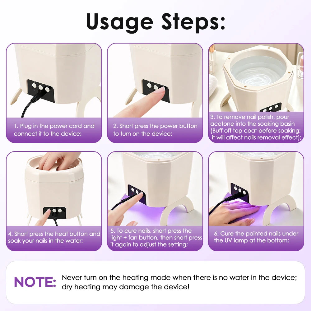 2-in-1 Electric Gel Polish Remover and Nail Dryer