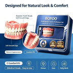 Moldable Silicone Denture Set for Instant Natural Smile