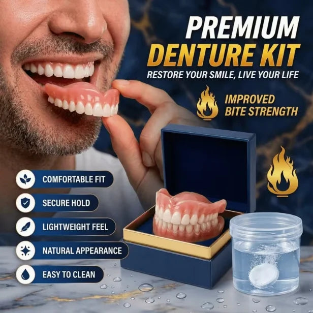 Comfortable Silicone Temporary Dentures for Natural Smile