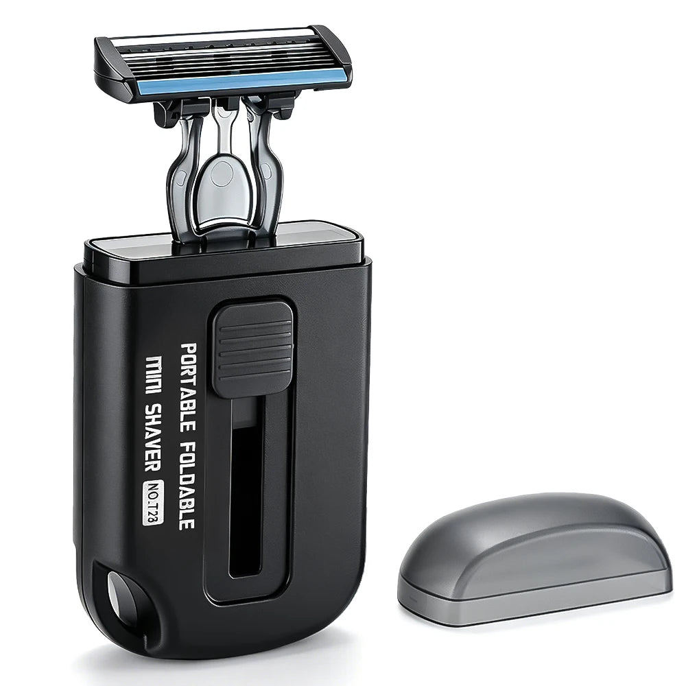 Portable Retractable 6-Layer Manual Razor for Travel