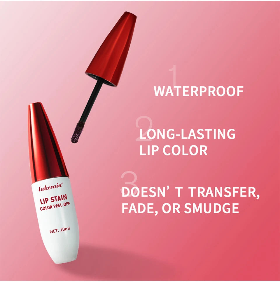 Waterproof Peel-Off Lip Stain Matte Tint