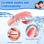 Full Mouth Cosmetic Denture Set with Hygiene Kit and Storage Case