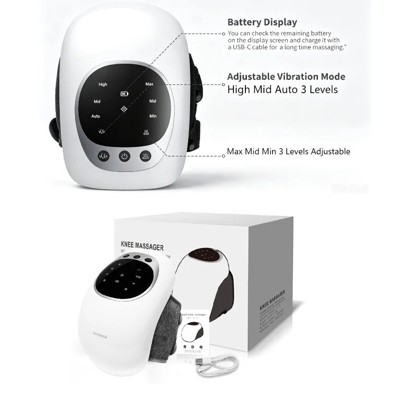 Portable 3-in-1 Cordless Knee Massage Device - 14