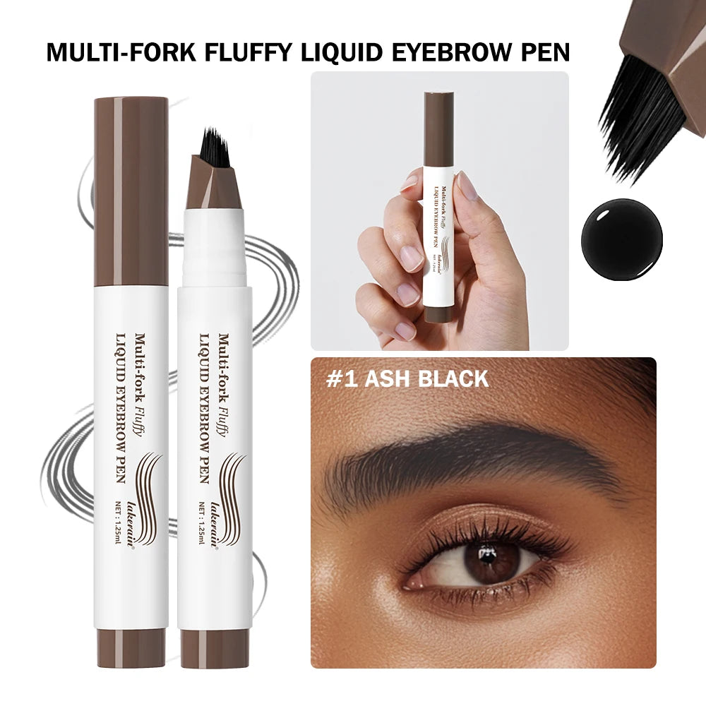 Waterproof Multi-Fork Liquid Eyebrow Pen for Natural Brows - 21