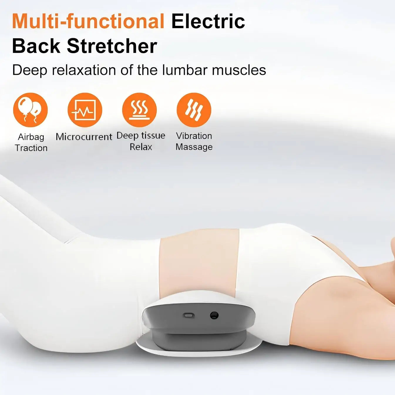 Electric Lumbar Traction Back Stretcher with Vibration Massage - 8