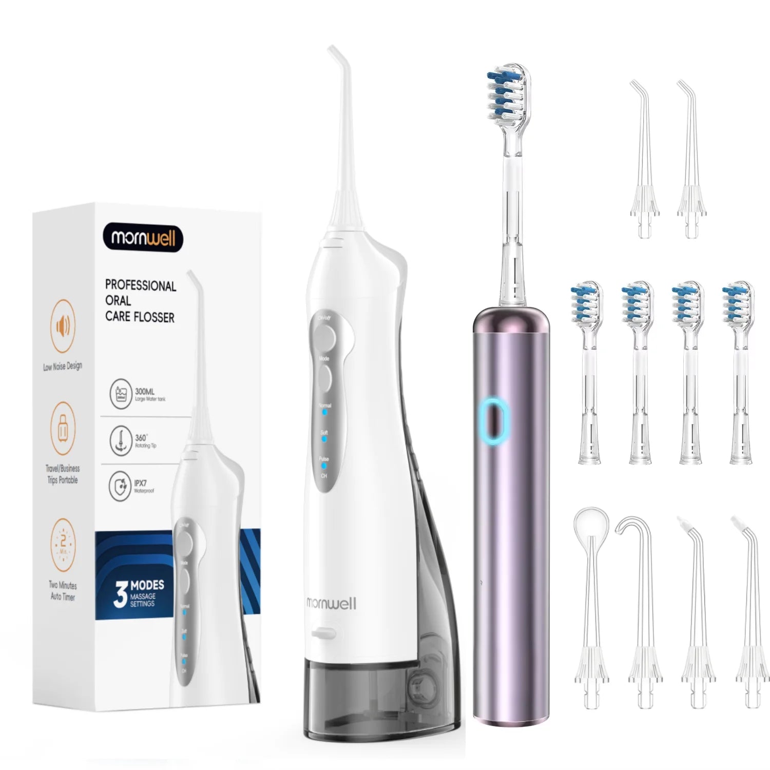 Portable Oral Irrigator and Electric Toothbrush Dental Care Set - 1