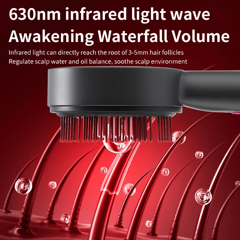Electric Infrared Scalp Massager and Hair Growth Oil Applicator
