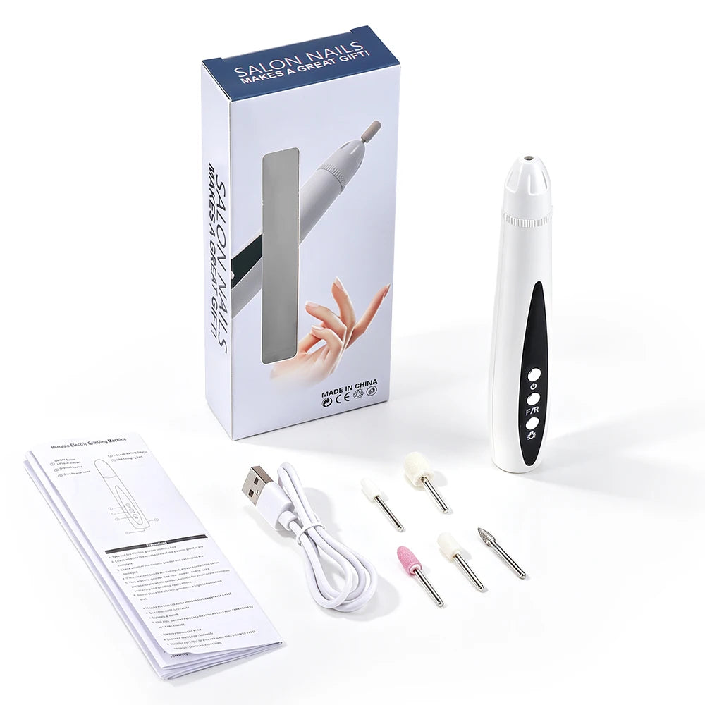 2-in-1 Electric Nail Drill and UV Curing Lamp Kit - 19