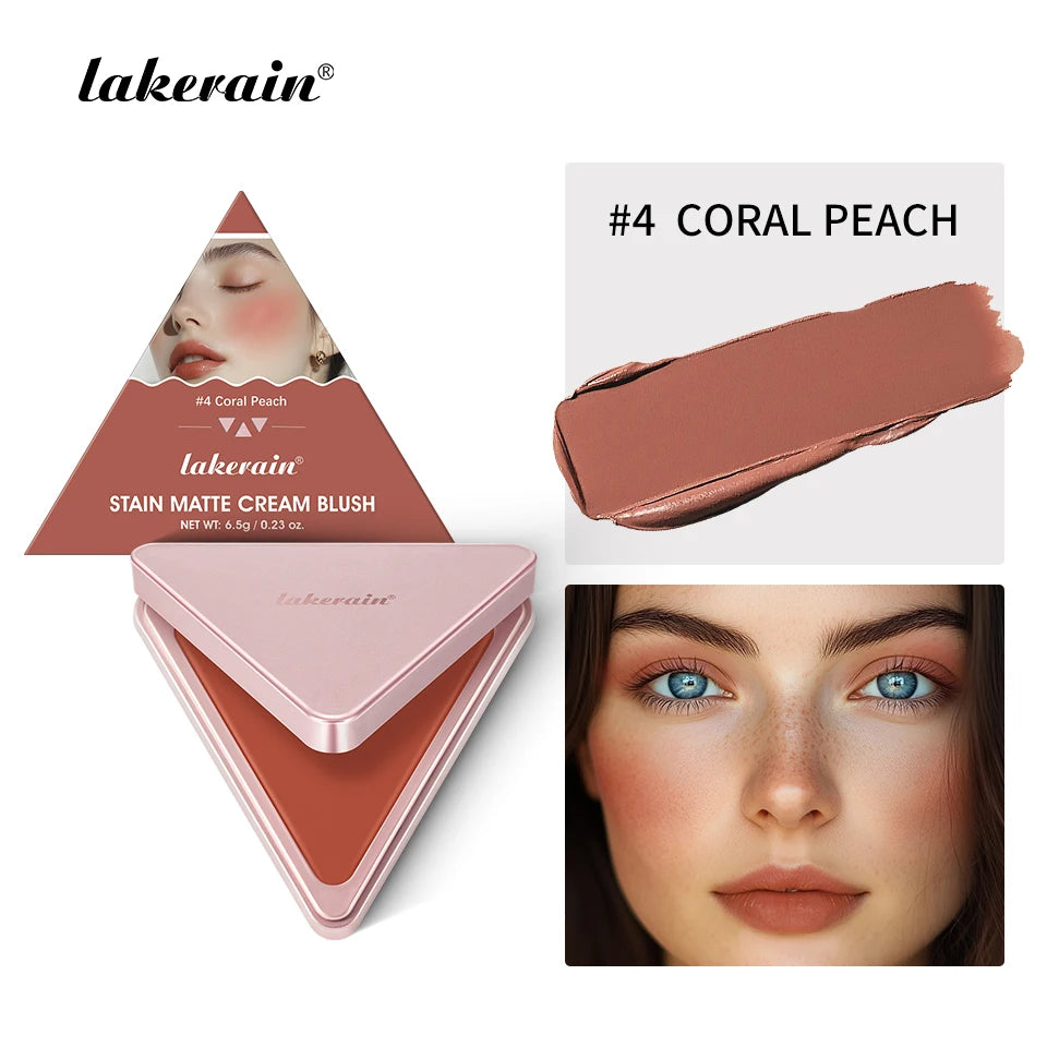 2-in-1 Cream and Powder Blush Palette for Long-Lasting Makeup