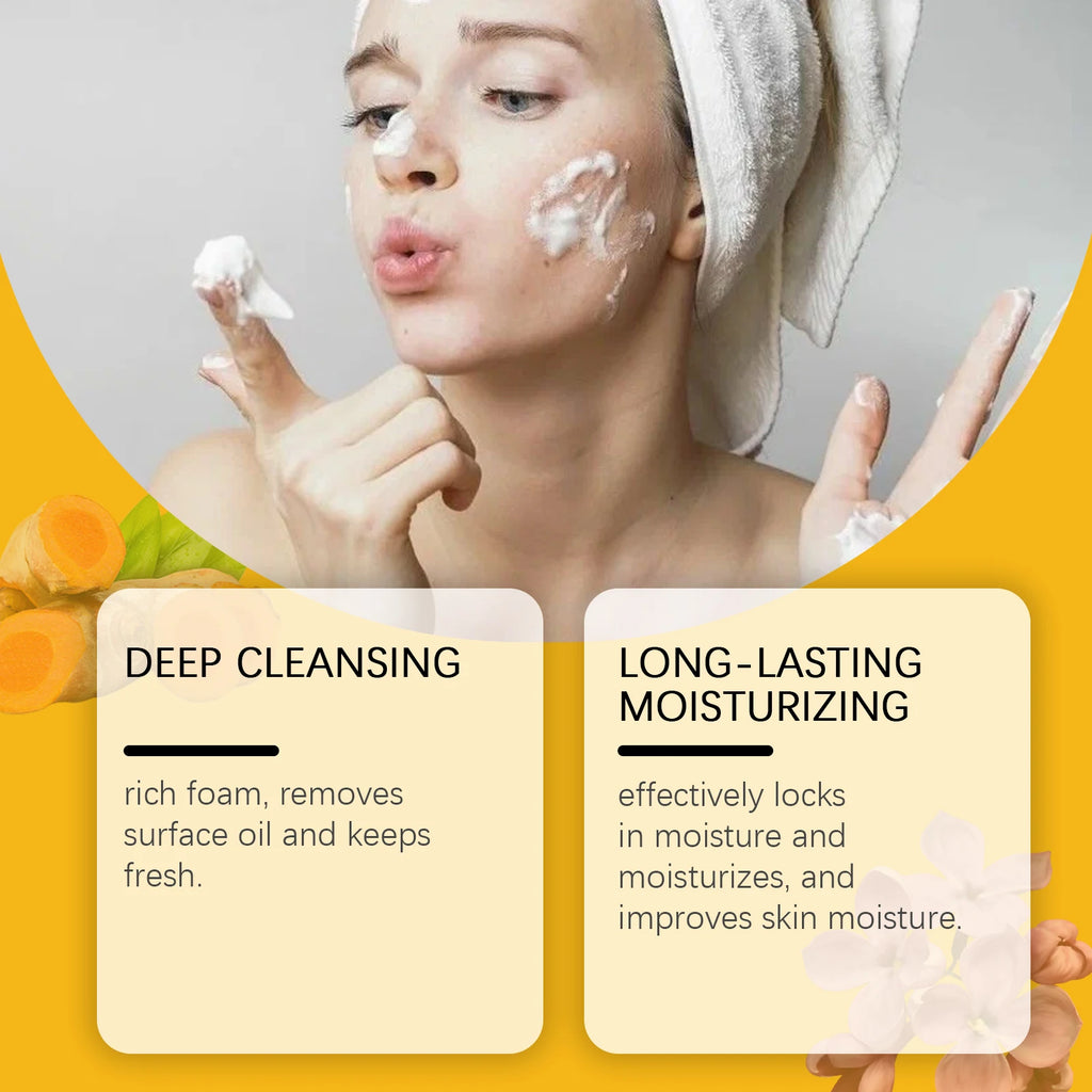 Turmeric and Clove Exfoliating Brightening Soap Bar for Face and Body