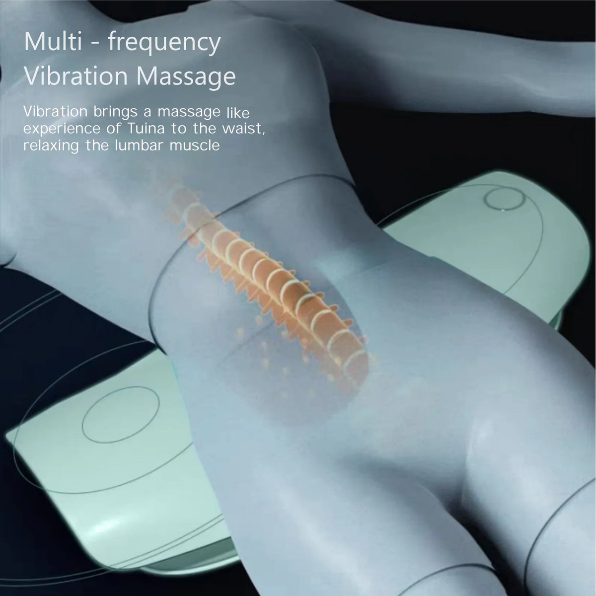 Smart Lumbar Traction Device with Vibration and Airbag Massage