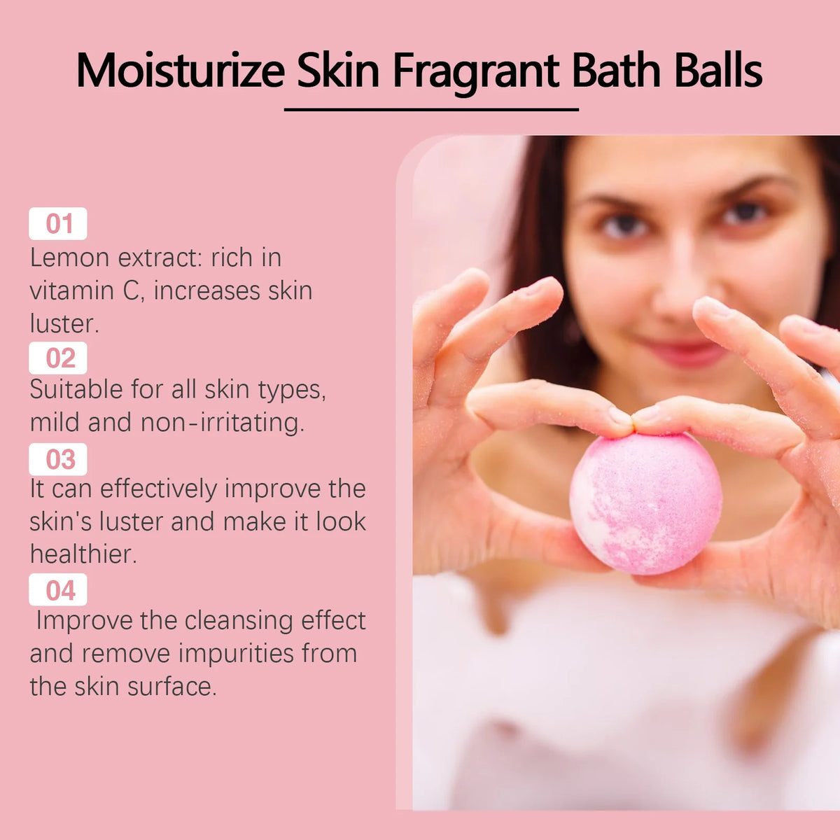 Aromatherapy Moisturizing Bath Bomb Set for Stress Relief