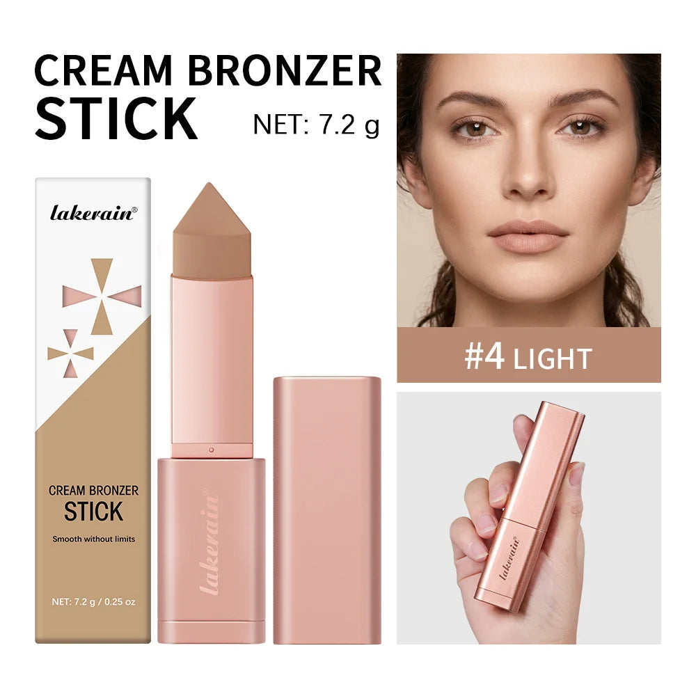 Cream Bronzer Stick for Seamless Face Contouring and Sculpting