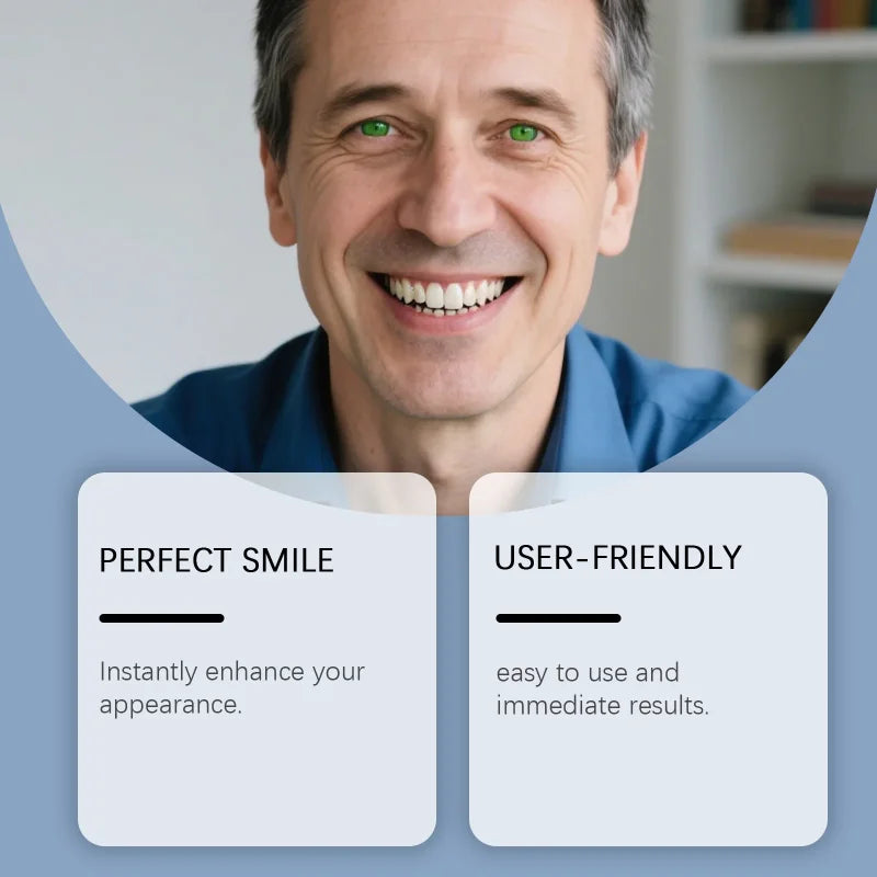 Temporary Cosmetic Denture Kit for Missing Teeth and Gaps