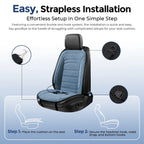 Heated Lambswool Car Seat Cushion for Winter