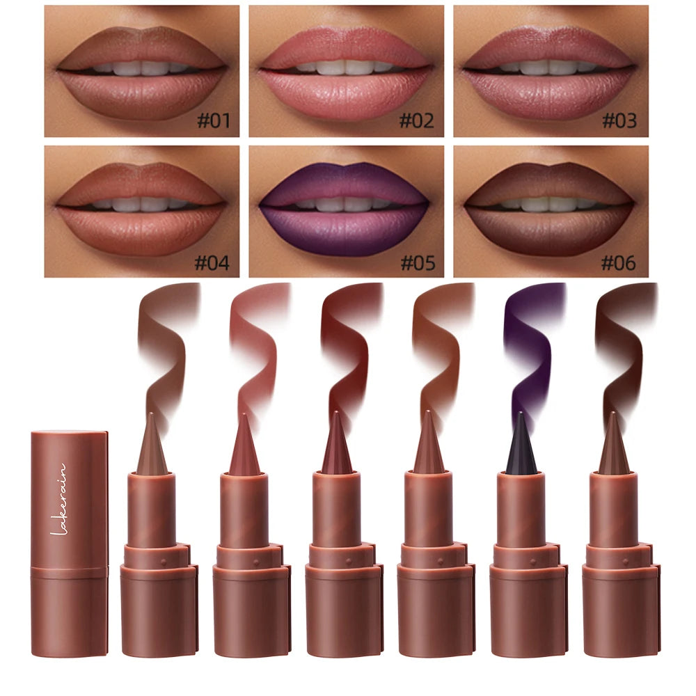 2-in-1 Waterproof Matte Lipstick and Lip Liner Crayon