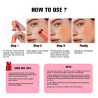 Cooling Water Jelly Blush Stick for Lips and Cheeks