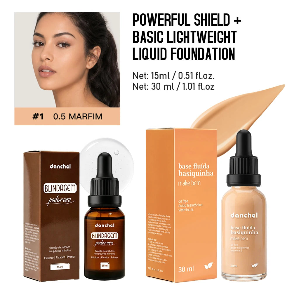 Liquid Foundation and Primer Makeup Set - 21
