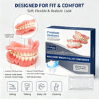 Comfort Fit Silicone Snap-On Dentures for Natural Smile