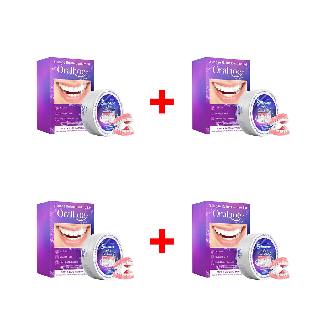 Silicone Reline Denture Set for Comfortable Fit and Perfect Smile