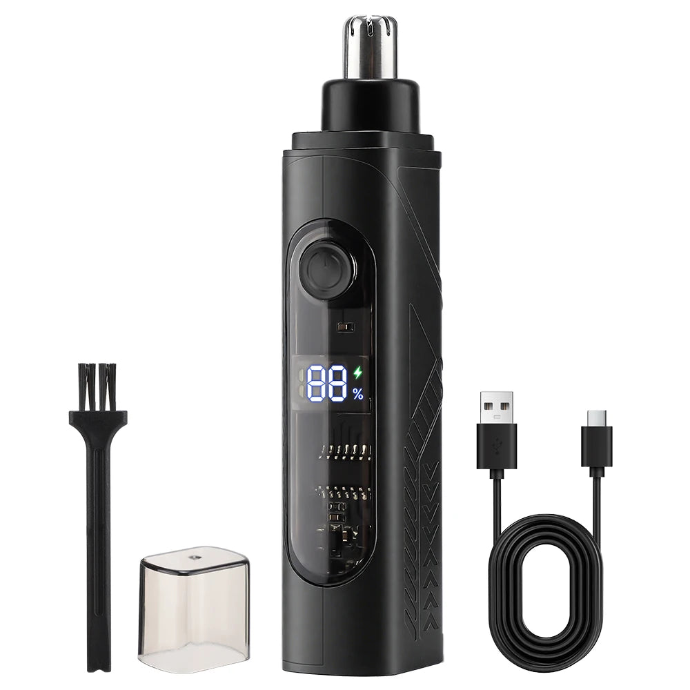 Electric Rechargeable Nose and Ear Hair Trimmer