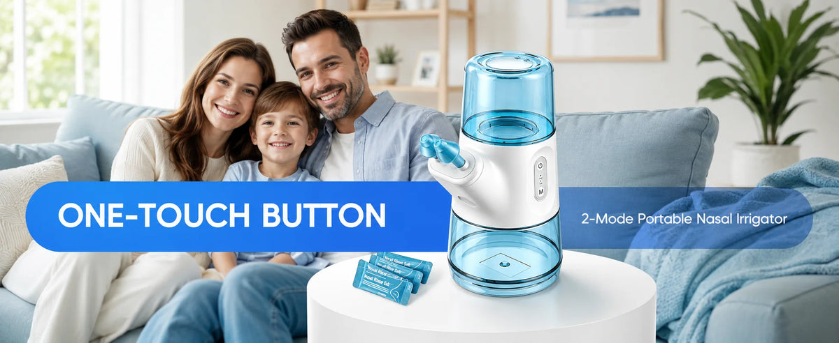 Portable Electric Nasal Irrigator with Dual Tank System