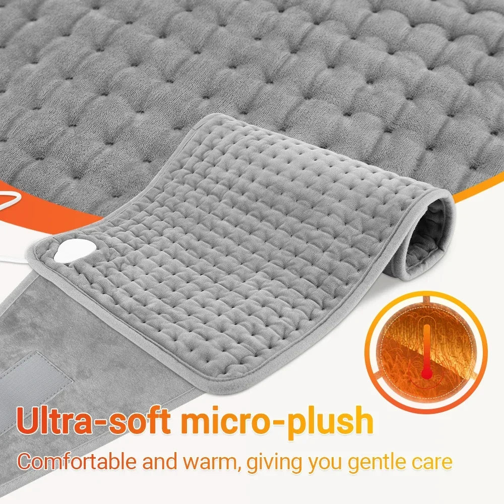 Electric Heating Pad with Adjustable Temperature and Timer
