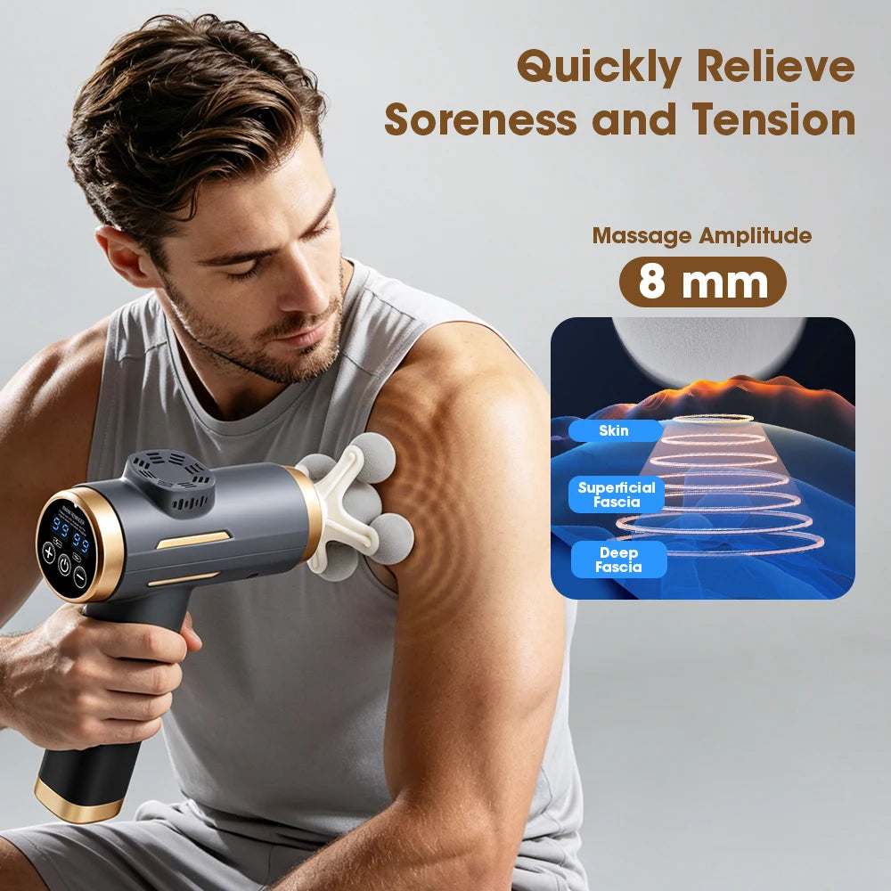Portable Deep Tissue Percussion Muscle Massage Gun - 12