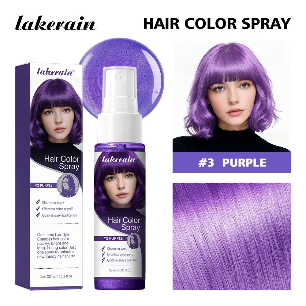Temporary Washable Hair Color Spray for Parties and Styling