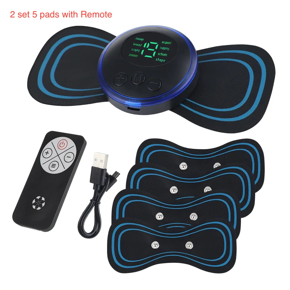 Portable Electric Muscle Stimulator Massager for Pain Relief