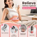 Portable Cordless Menstrual Heating Pad with Vibration Massage