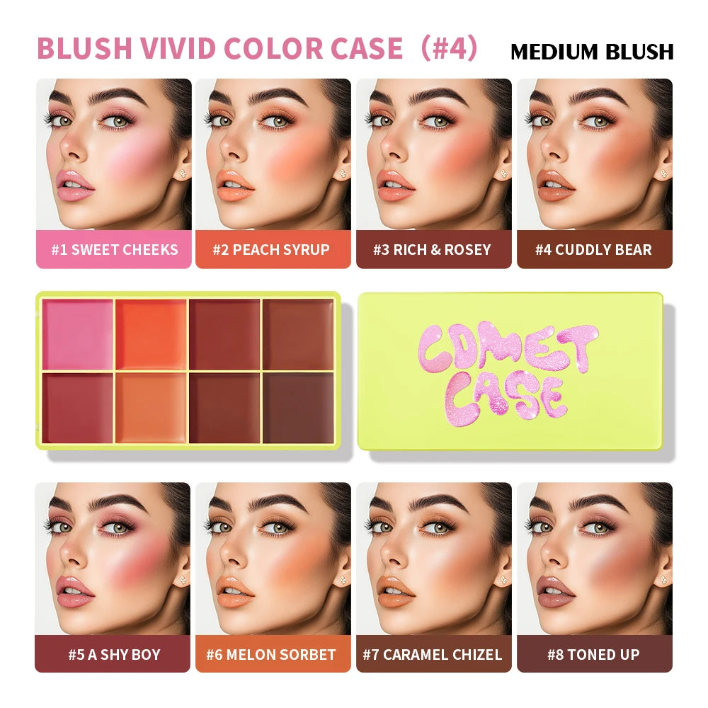 8-Color Cream Blush and Face Contouring Palette - 23